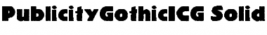 PublicityGothicICG Font