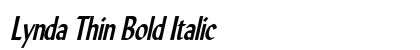 Lynda Thin Bold Italic preview