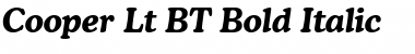 Cooper Lt BT Bold Italic Font