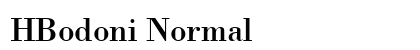 HBodoni Normal preview