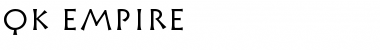 QK Empire Regular Font