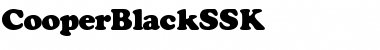 CooperBlackSSK Font