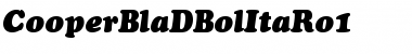 CooperBlaDBolItaRo1 Font