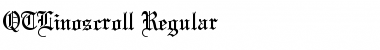 Download QTLinoscroll Font