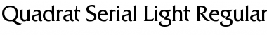 Download Quadrat-Serial-Light Font