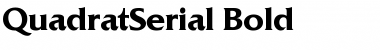 QuadratSerial Bold Font