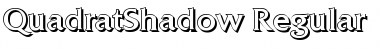 QuadratShadow Regular Font