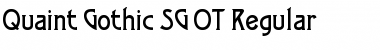 Quaint Gothic SG OT Font