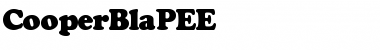 CooperBlaPEE Font