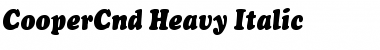 CooperCnd-Heavy-Italic Font