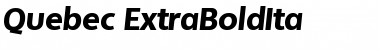 Download Quebec-ExtraBoldIta Font