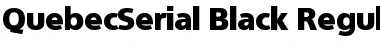 QuebecSerial-Black Regular Font