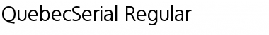 QuebecSerial Regular Font
