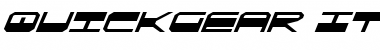 QuickGear Italic Font