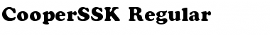 CooperSSK Regular Font