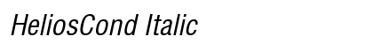HeliosCond Italic preview