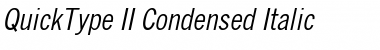 QuickType II Condensed Italic Font