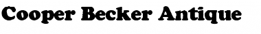 Cooper Becker Antique Font