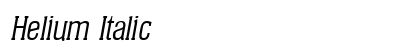Helium Italic preview