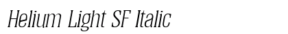 Helium Light SF Italic preview