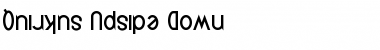 Quirkus Upside Down Regular Font