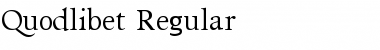 Quodlibet Regular Font