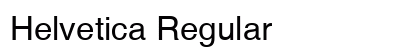 Helvetica Regular Preview