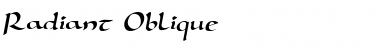 Radiant Oblique Font