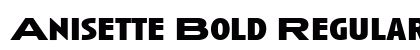 Anisette Bold Regular