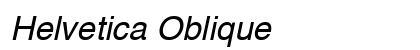 Helvetica Oblique preview
