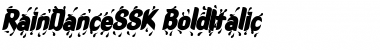 RainDanceSSK BoldItalic Font