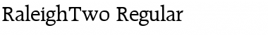 RaleighTwo Regular Font