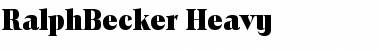 Download RalphBecker-Heavy Font