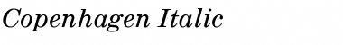 Copenhagen Italic Font Copenhagen Italic Font