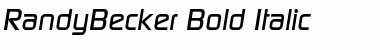 RandyBecker Bold Italic Font