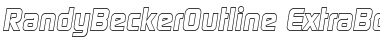 RandyBeckerOutline-ExtraBold Italic Font