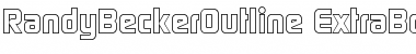 Download RandyBeckerOutline-ExtraBold Font