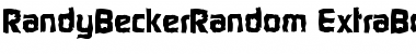 Download RandyBeckerRandom-ExtraBold Font