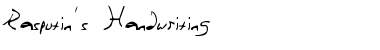 Rasputin 's Handwriting Font