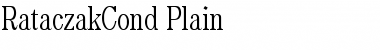 RataczakCond Plain Font