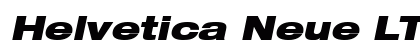 Helvetica Neue LT Com 93 Black Extended Oblique Preview