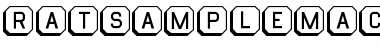 RatsampleMac3D Font