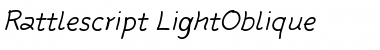 Rattlescript-LightOblique Regular Font