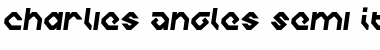 Charlie's Angles Semi-Italic Font