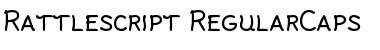Rattlescript-RegularCaps Regular Font