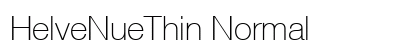 HelveNueThin Normal preview
