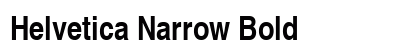 Helvetica Narrow Bold Preview