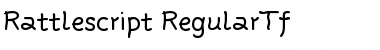 Rattlescript-RegularTf Regular Font