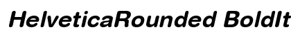 HelveticaRounded BoldItalic preview