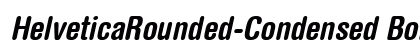 HelveticaRounded-Condensed BoldItalic preview